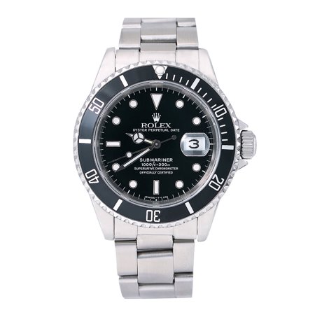Rolex Submariner Date 16610 40mm Black Dial With Stainless Steel Bracelet, Rolex, Adult, Male
