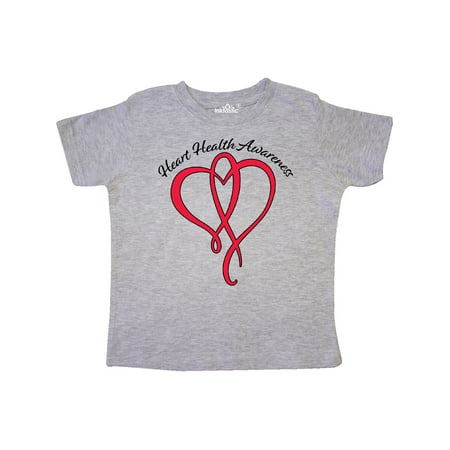 

Inktastic Heart Health Awareness Red Heart Ribbon Gift Toddler Boy or Toddler Girl T-Shirt