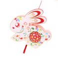 thumbnail image 3 of DIY Lantern Rabbit Shaped Hanging Lantern for Spring Festival Lantern Festival with Light Battery Powered for Kids, 3 of 8