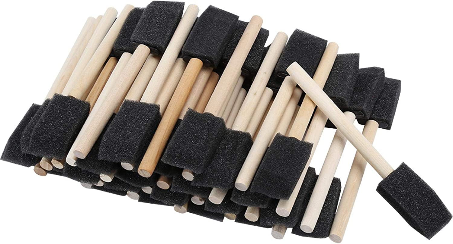 ARTY KRAFTS Pack of 6 Premium Quality Foam Paint Brushes Set - Versatile  Foam Brush & Sponge Paint Brush - Ideal for Detailed Craftwork - Sponge  Brush