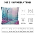 thumbnail image 5 of Orinice Flowers Full Moon Graphic Decorative Cushion Throw Pillow Cover for Home Couch Living Room Bed Sofa Zipper Closure Aesthetic Decorative 1PC 24x24in, 5 of 5