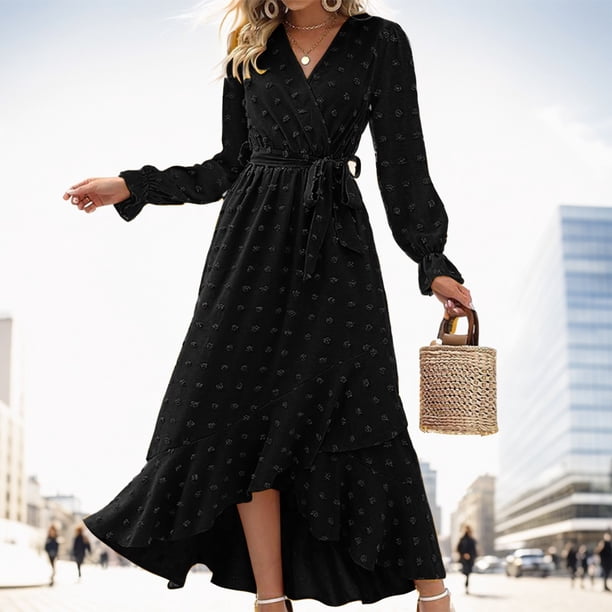 black long sleeve boho maxi dress boho long sleeve dress Boho Black Maxi Dress