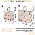 thumbnail image 2 of FORMRS Womens Corduroy Tote Bag Crossbody Shoulder Handbag with Pocket, Winter Geese, 2 of 7