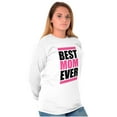 thumbnail image 3 of Best Mom Ever Cute Mothers Day Mommy Women Plus Size Long Sleeve Graphic Tee Brisco Brands 2X, 3 of 5