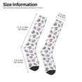 thumbnail image 5 of Fotbe Tribal Style Turtle print Women's Men's Novelty Crew Socks Cotton Socks Knee High Socks for Walking,Running,Nurses,Pregnancy, 5 of 9