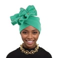thumbnail image 2 of Women's Fashionable Air Layer Side Panel Flower Hat with Long Scarf and Rhinestone Buckle for Elegant Daily Wear, 2 of 3