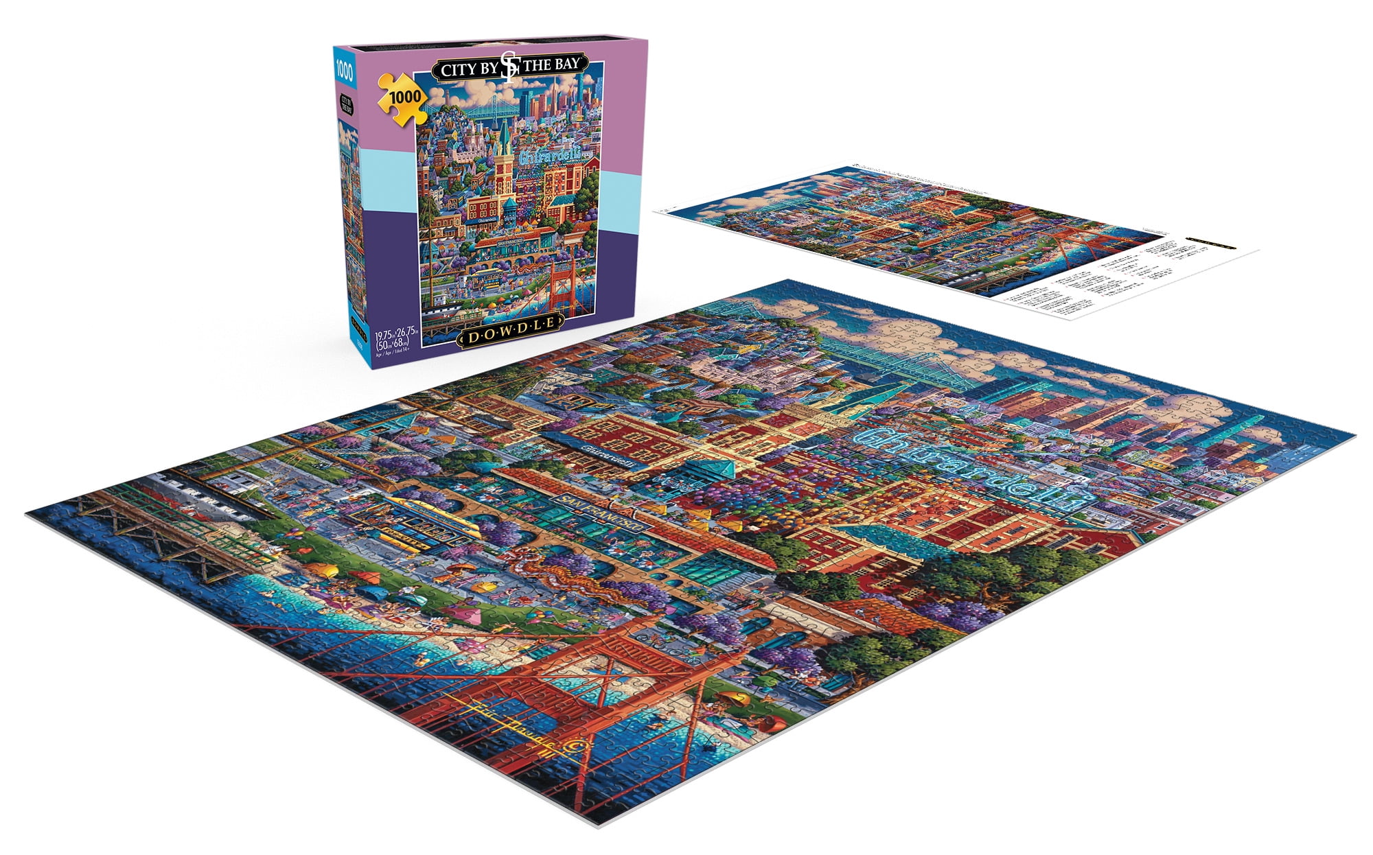Buffalo Games 1000-Piece Dowdle City By the Bay Interlocking Jigsaw Puzzle
