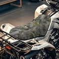 thumbnail image 2 of KUIFORTI Green Camo ATV Seat Cover 4-Wheeler Seat Covers Waterproof Water-Resistant Seats Protect Compatible with Most ATV for Sportsman, Rancher,Foreman, Scrambler, 2 of 7