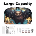 thumbnail image 3 of Bats Digital Pouch with Oxford Cloth, Waterproof Travel Organizer and Charger Cable Storage Box, 5.9x9.44x3.14 in Digital Storage Bag Pouch, 3 of 6