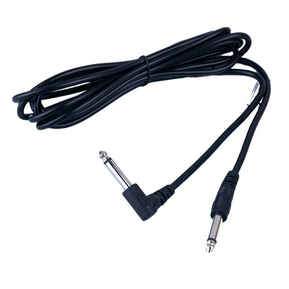 AOOOWER 10ft 6.35mm Guitar Cable Instrument Cables Straight to Right Angle Amp Cord