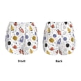 thumbnail image 6 of Uemuo Rocket Planets Pattern Women's Athletic Shorts High Waisted Running Shorts with Liner Pockets Gym Elastic Workout Shorts-X-Large, 6 of 9