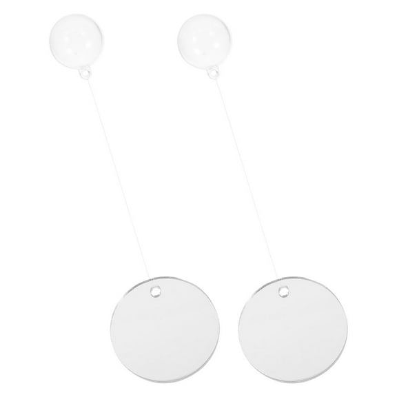 WEUVEB Betta Fish Tank Accessories Plastic Mirror for Behavior Observation 2Set 2×2×0.2in