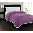 thumbnail image 2 of Plazatex Soft Plush Corduroy Sherpa Lined Oversized All Season Comfort for Bedroom or Lounging Blankets - Queen 90x90", Black, 2 of 19