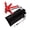 Red, variant on 4 Folding Boat Mooring with 40 Feet Rope & Storage Bag Compact Carbon Steel Marine Mooring Set for Kayak Canoe Sprays Ski Fishing