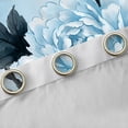 thumbnail image 4 of Erosebridal Blue Floral Curtains Pack of 2 (42x84 Each) for Girls Women, Botanical Theme Curtains Blackout, 4 of 6