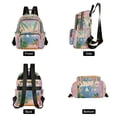 thumbnail image 4 of FORMRS Mini Backpack Purse for Women Quilted Travel Daypack Casual Shoulder Bag, Pink Seaside Boat, 4 of 7
