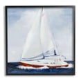 thumbnail image 5 of Stupell Industries Sail Boat Against Cloudy Sky Ocean Foam Splashing Framed Wall Art, 17 x 30, Design by Jill Martin, 5 of 5