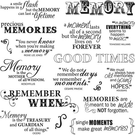 Fiskar Stamp Block - Fiskars Good Times 8x8-inch Quote Clear Stamp Sheet