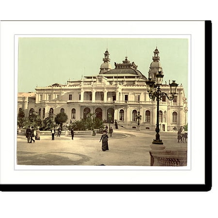 Historic Print, Street and unidentified public building, 16" x 20"