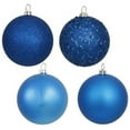 thumbnail image 4 of Vickerman 4" Purple 4-Finish Ball Ornament Assortment, Set of 12, 4 of 7