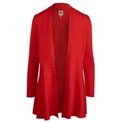 Anne Klein Women Monterey Open-Front Cardigan Rouge Red Size XXL