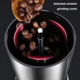 thumbnail image 2 of Molinillo de café manual Molinillo de especias de acero inoxidable Rebaba de cerámica con manivela, 2 of 5