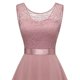 thumbnail image 3 of Vestido de cóctel sin mangas con estampado floral para mujer: elegante vestido de noche de dama de honor con abertura lateral para bodas y fiestas, 3 of 3