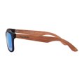 thumbnail image 3 of Panama Jack Wood Print Sunglasses - Rubberized Blue, 100% UVA - UVB Sun Protection, Impact Resistant Mirror Lenses, 3 of 6