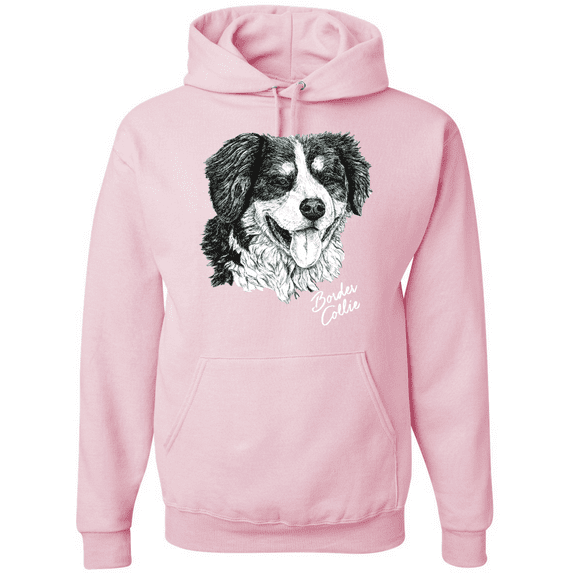 Wild Bobby, Border Collie Dog Lover Pet Owner Animal Lover Graphic Hoodie Sweatshirt
