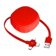 thumbnail image 1 of Portable Phone Charger,3-in-1 Data Cable Retractable Charging Cable Fast Charger for All Devices Phone Use, 1 of 1