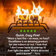 Duraflame 4.5 lb Firelogs, Indoor & Outdoor Fire Pit & Fireplace Logs, 3 Hour Burn, 6 Pack