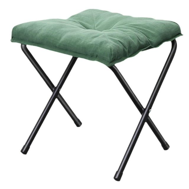 Reposapiés Asiento de pesca Multiusos Ahorro de espacio Fácil de transportar Silla de camping Portátil para barbacoa Césped Senderismo Pesca Camping Verde