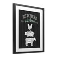 thumbnail image 2 of Stupell Industries Modern Butchers Selection Animal Sections Black Framed Print Under Glass, 17 x 21, by Lettered and Lined, 2 of 8