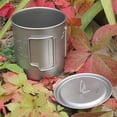 thumbnail image 4 of Pot de Camping en Titane 750ML avec Couvercle, Tasse d'Eau Portable pour Extérieur, 4 of 10