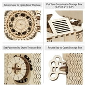 ROKR Puzzle Box 3D Wooden Puzzle Model Kits Birthday Gift for Adults and Teens(LK502 Treasure Box)