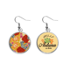 thumbnail image 1 of Asia China Flores patron de estilo japonés Pendiente del lóbulo de la joyería del pendiente de la hoja del otoño Unbranded M, 1 of 3