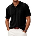 thumbnail image 2 of RICHCOIN Polo Shirts for Men Textured Knit Golf Shirts Casual Short Sleeve Old Money Tops, 2 of 7