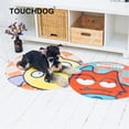 thumbnail image 3 of Touchdog Cartoon Sleepy Monster Rounded Mat for Cats and Dogs, 3 of 3