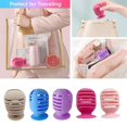 thumbnail image 4 of Silcone Makeup Sponge Holder,Portable Breathable Make Up Blender Holder Storage Box For Travel,Makeup Sponges Protective Carrying Case,Suctioned Stand Organizer for Makeup Sponges, 4 of 5