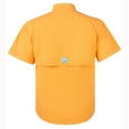 thumbnail image 7 of Tuna Men's Fishing UPF 50+ Sun Protection Anti-Static Waterproof Breathable Quickly Dry Hiking Short Sleeve Shirts Mock Orange 17 3X-Large, 7 of 7