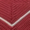 thumbnail image 2 of Colonial Mills 4' x 6' Red and White Rectangular Handmade Braided Area Throw Rug, 2 of 2