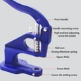 thumbnail image 3 of Manual Hand Press Machine Eyelet Snaps Rivets Installation Press Machine Cloth Cover Button Machine Sewing Repair Tool, 3 of 6