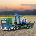 thumbnail image 2 of Excavator Model, Durable Engineering Toys, Alloy 90 Degrees For Kid Toy Simulated Engineering Trail Car Toy, 2 of 8