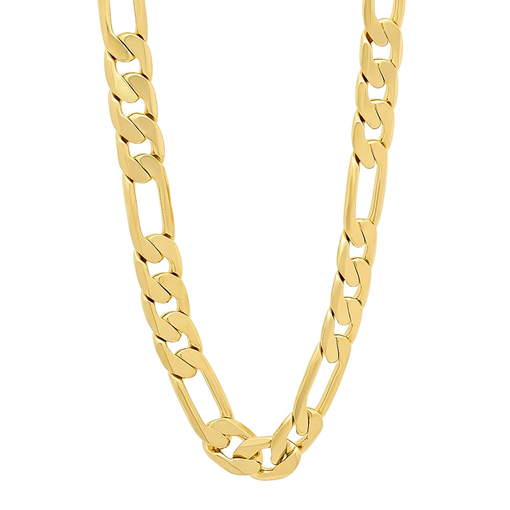 Flat Figaro Chain Necklace 