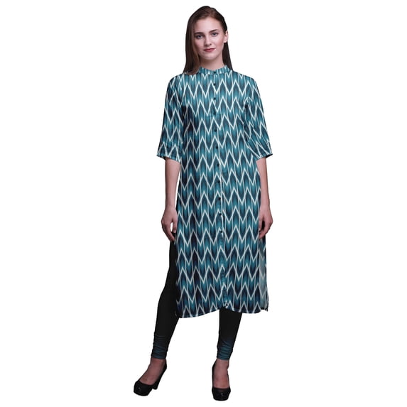 Bimba Women Straight Long Kurta Regular Fit Tunic Casual Kurti X-Small