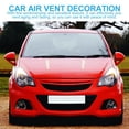 thumbnail image 3 of OULII 1 Pair Modified Accessories Car Decorative Air Flow Intake Cover Plastic for Car Decoration White, 3 of 7