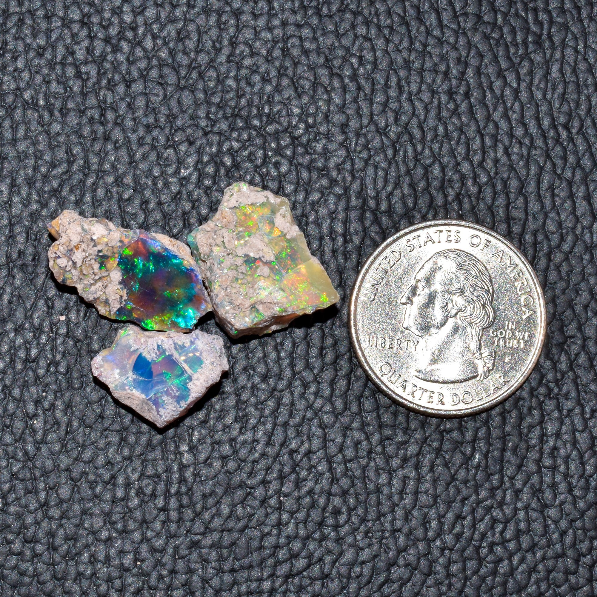 3pcs, 100% Real Ultra Fire Black Opal Raw Stone, Natural Rough, Ethiopian Rock Crystals Gemstone, Jewelry Making Supplies, Chakra Healing Stone, Birthday Gift, Crafts & DIY, Rainbow Fire Minerals Lot