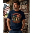 thumbnail image 3 of CLOTEX Patriotic Let Freedom Ring Shirt, USA 1776-2026 Liberty Bell Eagle Graphic Tee, Black 3XL, 3 of 6