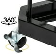 thumbnail image 3 of Bonnlo 6' x 2' Triangle Wire Grid Panel Tower with Base and Casters, Wire Grid Wall Display Rack with Hooks, 3 of 8