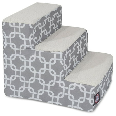 UPC: 0788995675327 | Majestic Pet Links Pet Stairs 3 Steps Gray Machine Washable Removable Cover 18  x 16  x 15